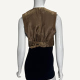 Colete Burberry Techinical Cotton Cropped Waistcoat