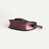 Bolsa Valentino Garavani Small Valentino Garavani Locò Shoulder Bag With Rhinestones Rosa