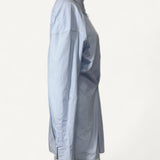 Camisa de Popeline Listrada Azul  Prada