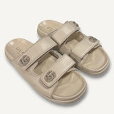 Sandália Gucci Marmont Double G Beige