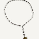 Colar com Coração de Diamante e Fancy Yellow Brown