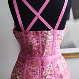 Vestido Ulla Johnson Kaia Corset Rosa