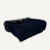 Bolsa Hermès Mini Herbag Bleu Indigo com Ferragens Gold
