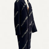 Casaco Balenciaga "Balenciaga" Azul  Marinho