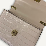 Bolsa Chloè Tiracolo Croco Rose
