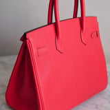 Bolsa Hermès Birkin 30 Veau Epsom Capucine com Ferragens Palladium
