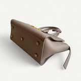 Bolsa Saint Laurent Downtown Baby Tote in Grained Leather Bege