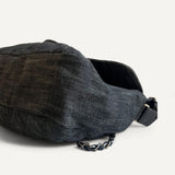 Bolsa Chanel Classic Messenger Flap Bag Navy Quilted Denim Stretch Spirit