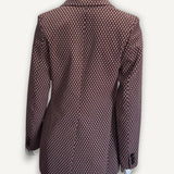 Blazer Victoria Beckham Jacquard Vinho
