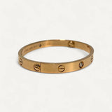 Pulseira Cartier Love em Ouro Rose com 4 Diamantes