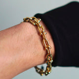 Pulseira Tiffany Elos Grandes em Ouro Amarelo