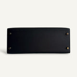 Bolsa Hermès Kelly 28 Epsom Noir com Ferragens Gold