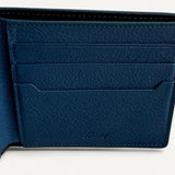 Carteira Brioni de Couro Azul Marinho
