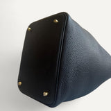 Bolsa Hermès Picotin 22 Touch Noir com Ferragens Gold