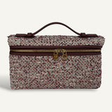 Bolsa Loro Piana L19 Cotton Rosehip | Milk Amber | Lido Blue | Smoked Caramel |  Sun Gold com Ferragens Douradas