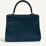 Bolsa Hermès Kelly 28 Togo Malachite com Ferragens Palladium