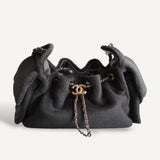 Bolsa Chanel 25 Mini Lambskin  Dark Khaki com Ferragens Douradas