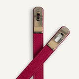 Cinto Hermès Kelly 18  Epsom Rose Mexico com Ferragens Palladium