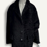 Casaco Prada Shearling Caban Preta