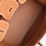 Bolsa Hermès Birkin 25 Togo Gold com Ferragens Gold