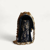 Bolsa Christian Dior Addict Oblique Bag com Ferragens Douradas