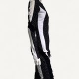 Vestido Burberry Monograma com Ziper Central
