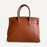 Bolsa Hermès Birkin 30 Barenia com Ferragens Palladium