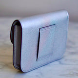 Carteira Constance Slim GoatSkin Prata com Ferragens Palladium