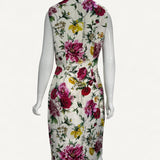 Vestido Dolce & Gabbana Brocado com estampa floral