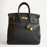 Bolsa Hermès Birkin HAC Togo Noir com Ferragens Gold