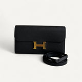 Bolsa Hermès Constance To Go Noir com Ferragens Gold
