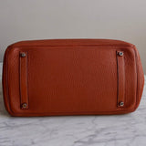 Bolsa Hermès Birkin 35 Togo Gold com Ferragens em Palladium