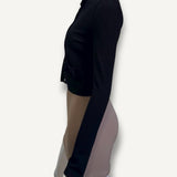 Cardigan MiuMiu Preto Laço e Pedrarias