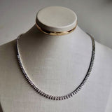 Colar Riviera Em Ouro Branco 18k em Diamantes Gota
