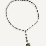 Colar com Coração de Diamante e Fancy Yellow Brown
