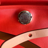 Bolsa Hermès Herbag 31 Orange Mecano com Ferragens Palladium