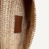 Bolsa Saint Laurent Bolsa Icare Em Ráfia-Bege