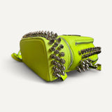 Mochila Philipp  Plein Mini Verde  Neon com Spikes