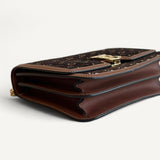 Bolsa Burberry Medium Flocked TB Monogram