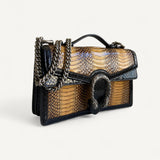 Bolsa Gucci Dionysus Phyton com Ferragens Prateadas