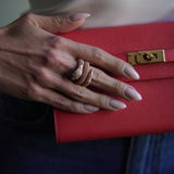 Anel Bvlgari Serpenti Rose Gold com Diamantes