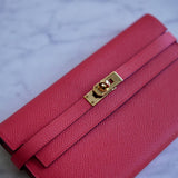 Bolsa Hermès Kelly Classique To Go Epsom Veau Capucine com Ferragens Gold