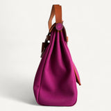Bolsa Hermès Herbag 31 Rose Pourpre com Ferragens Palladium