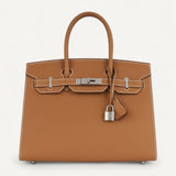 Bolsa Hermès Birkin 30 Epsom Sellier Gold com Ferragens Palladium
