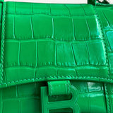 Bolsa Balenciaga Hourglass em Couro Verde