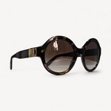 Óculos Dolce Gabbana Preto DG Detalhe Dourado e Lente Oval