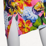 Vestido Dolce & Gabbana com Estampa Hortência Azul e Pink