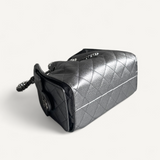 Bolsa Chanel 25 Mini Prata com Ferragens Prateadas
