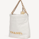 Bolsa Chanel 22 Mini Off-White
