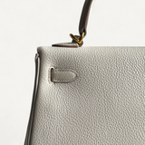 Bolsa Hermès Kelly 25 Togo Craie com Ferragens Gold
